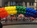 The March - NYC Pride Rainbow balloon kick-off