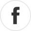 Facebook Icon - Black logo on white circle