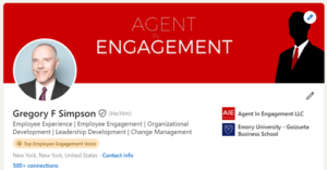 Top Employee Engagement Voice - LinkedIn Profile Badge - Greg Simpson